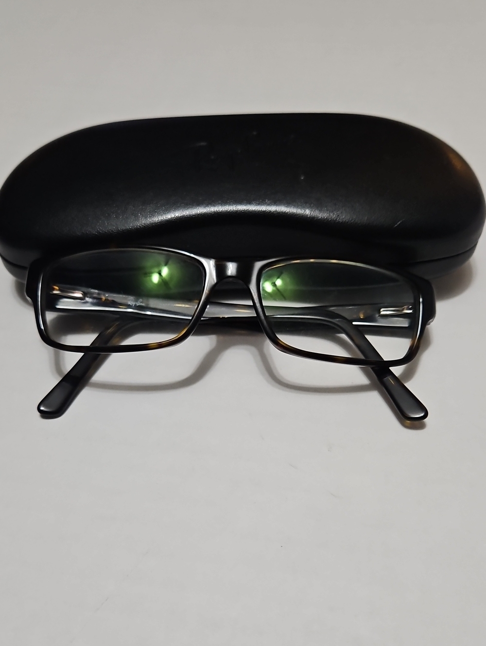 Ray Ban RB 5169 52 16 140 Black Rectangular Unisex Eye Glasses with Hard Case